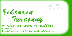 viktoria turcsany business card